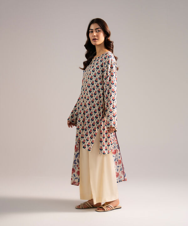 3 Piece - Printed Arabic Lawn Suit