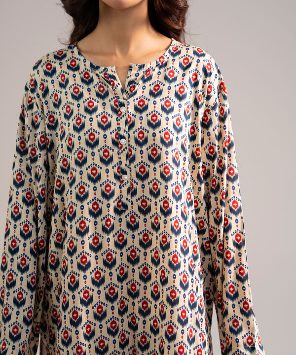 3 Piece - Printed Arabic Lawn Suit