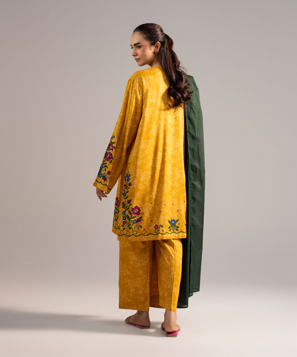 3 Piece - Printed Arabic Lawn Suit