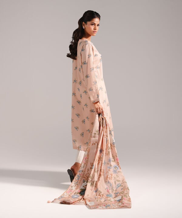 2 Piece - Printed Dobby Suit