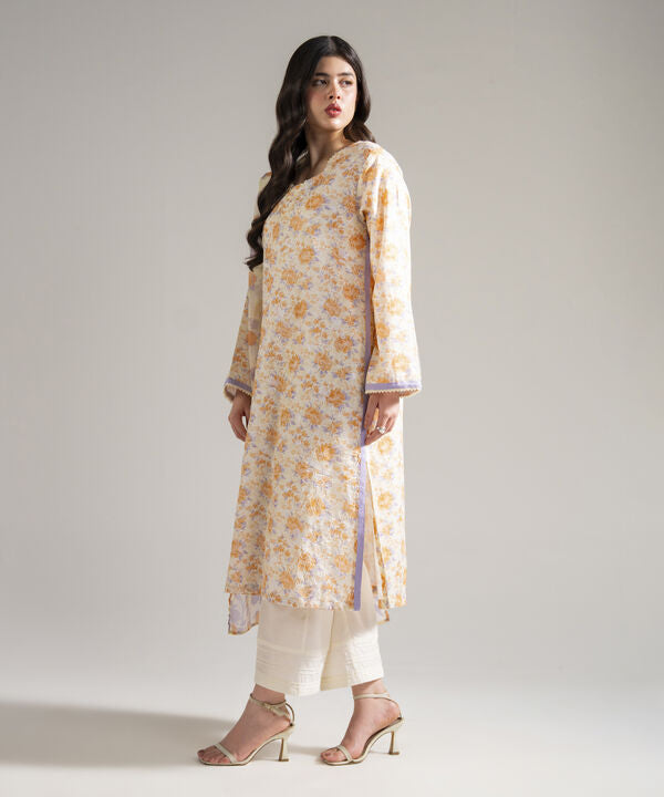 3 Piece - Embroidered Dobby Suit
