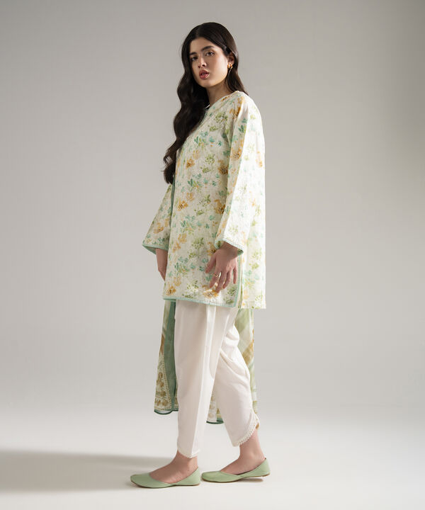 3 Piece - Embroidered Dobby Suit