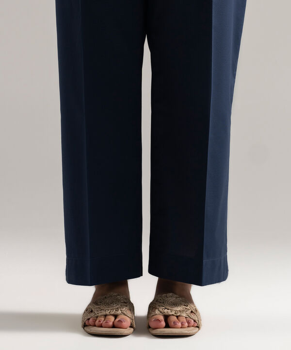 Solid Cambric Straight Pants