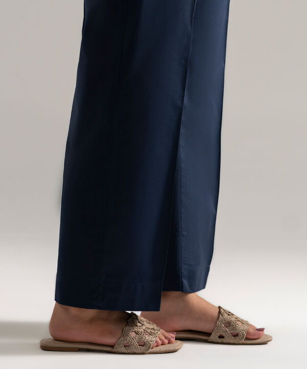 Solid Cambric Straight Pants