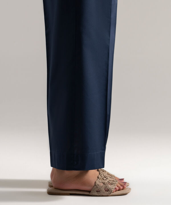 Solid Cambric Straight Pants
