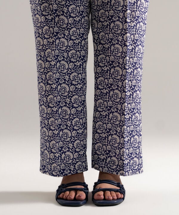 Printed Cambric Straight Pants