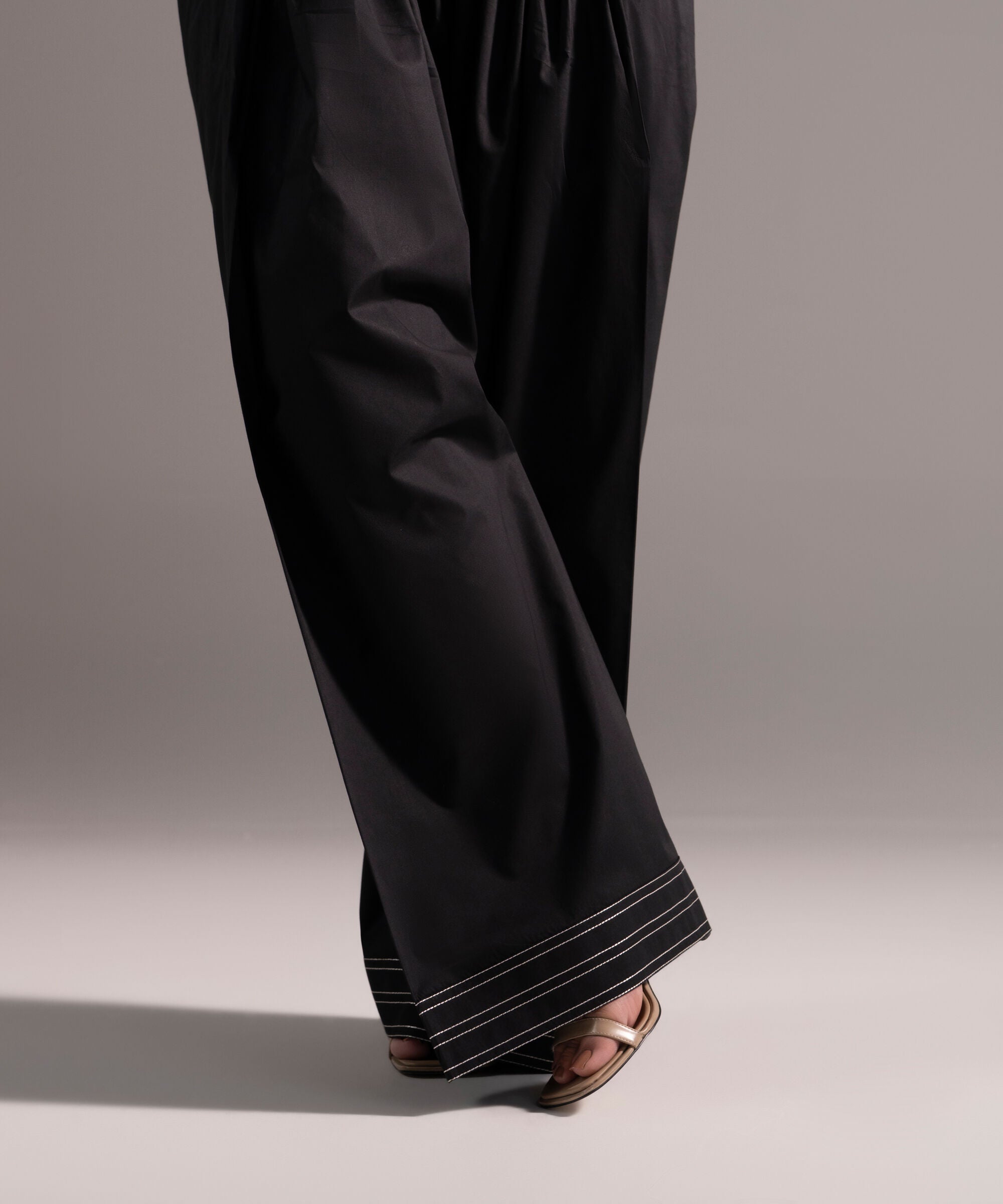 Embroidered Poplin Farshi Shalwar