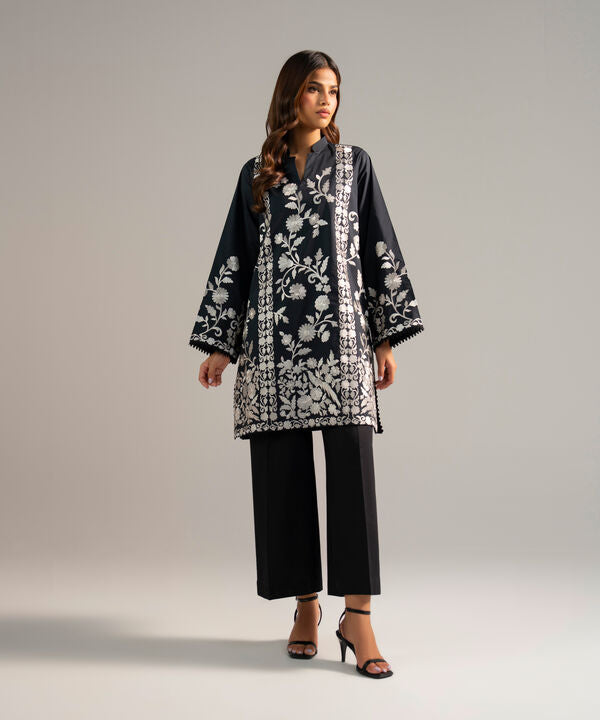 Embroidered Poplin Shirt