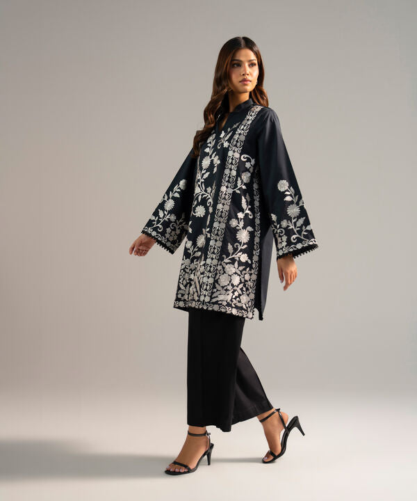 Embroidered Poplin Shirt