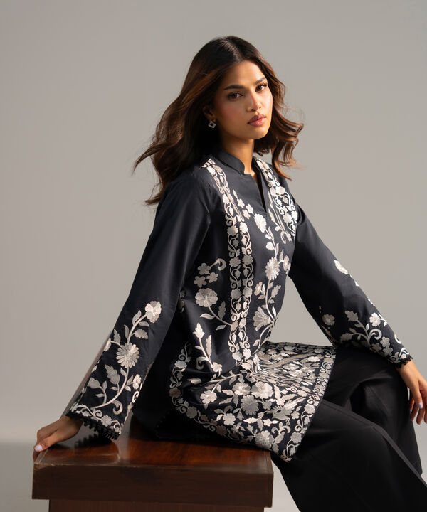 Embroidered Poplin Shirt