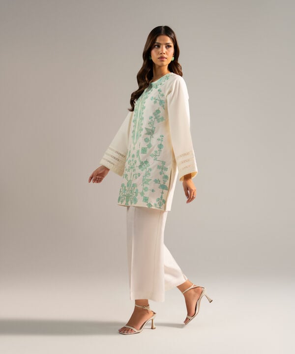 Embroidered Poplin Shirt