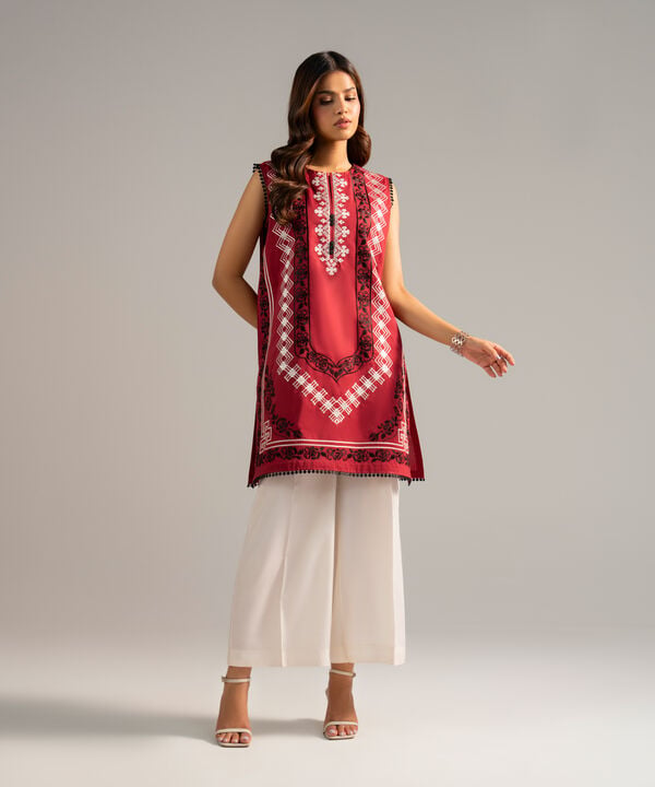 Embroidered Poplin Shirt