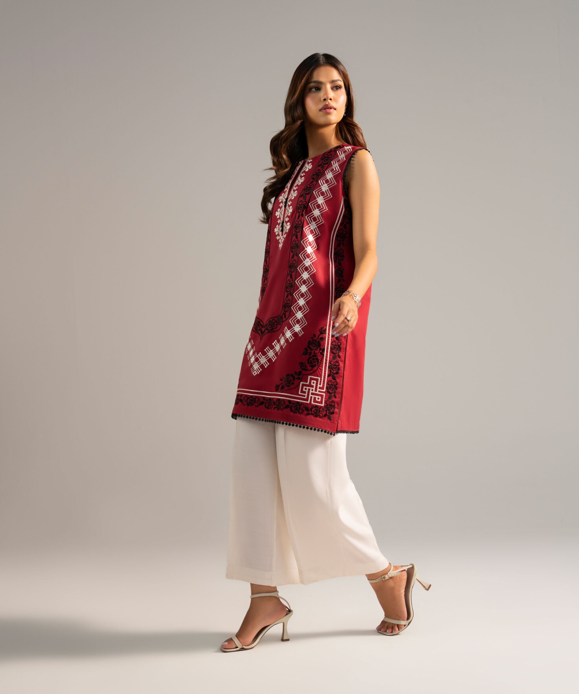 Embroidered Poplin Shirt