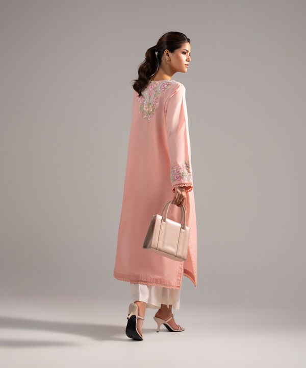 Embroidered Zari Lawn Shirt