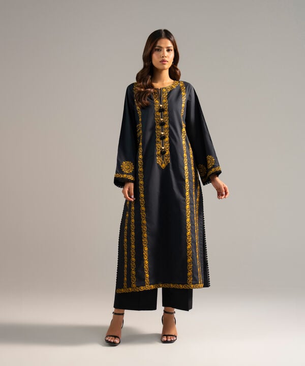 Embroidered Poplin Shirt