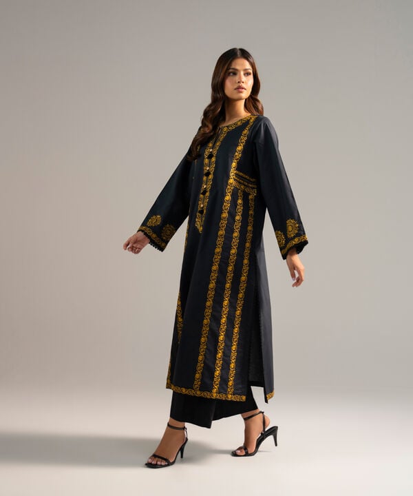 Embroidered Poplin Shirt
