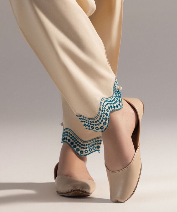 Embroidered Cambric Skinny Shalwar