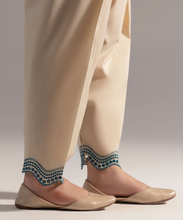Embroidered Cambric Skinny Shalwar