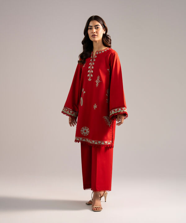 Embroidered Cotton Viscose Shirt