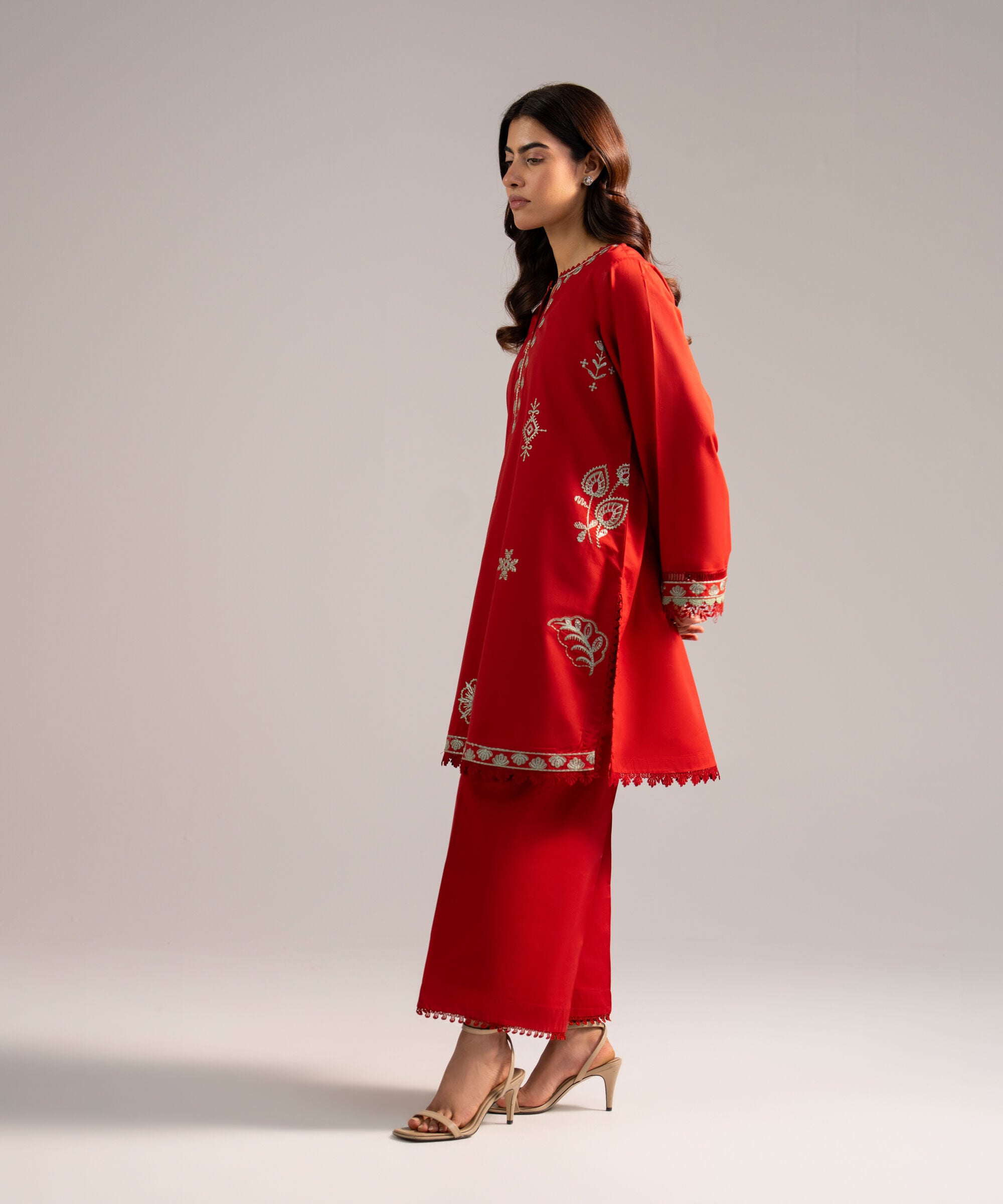 Embroidered Cotton Viscose Shirt