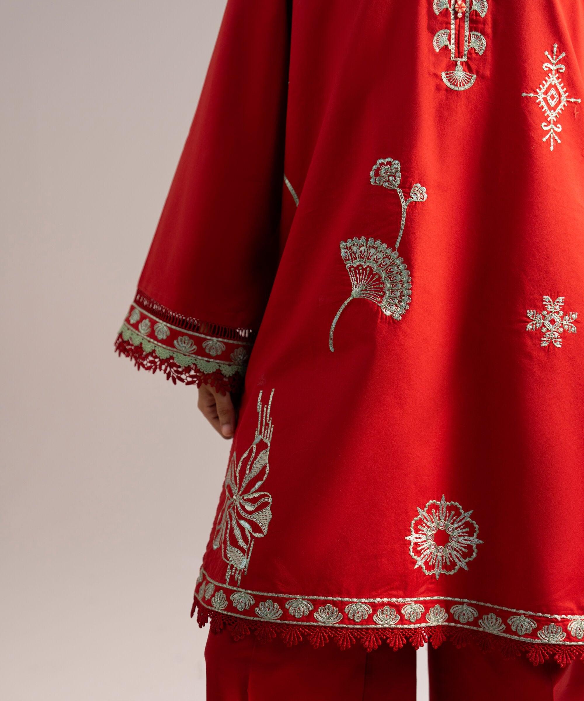 Embroidered Cotton Viscose Shirt