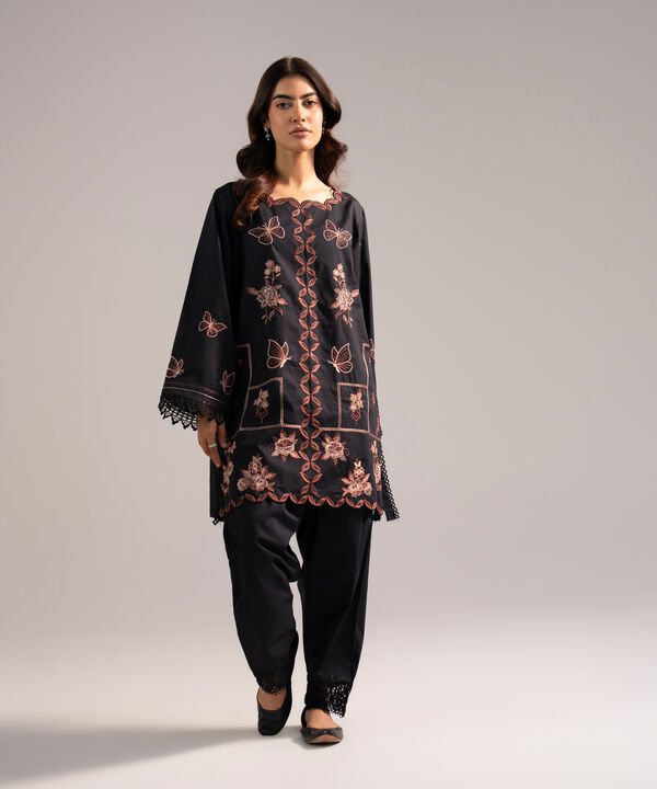 Embroidered Cotton Viscose Shirt