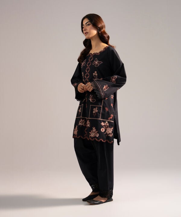 Embroidered Cotton Viscose Shirt