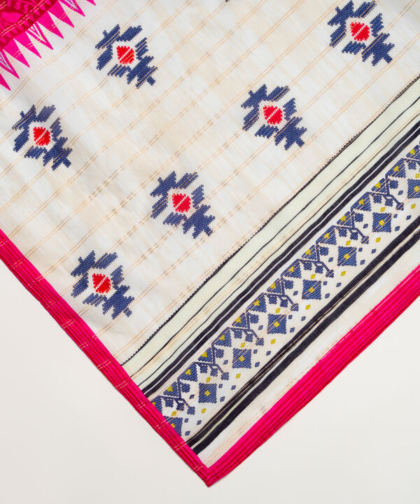 Printed Zari Cotton Dupatta