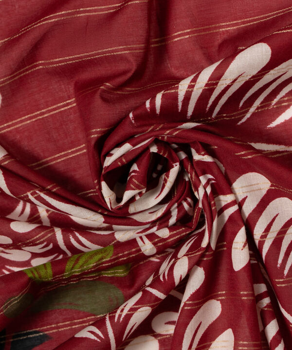 Printed Zari Cotton Dupatta