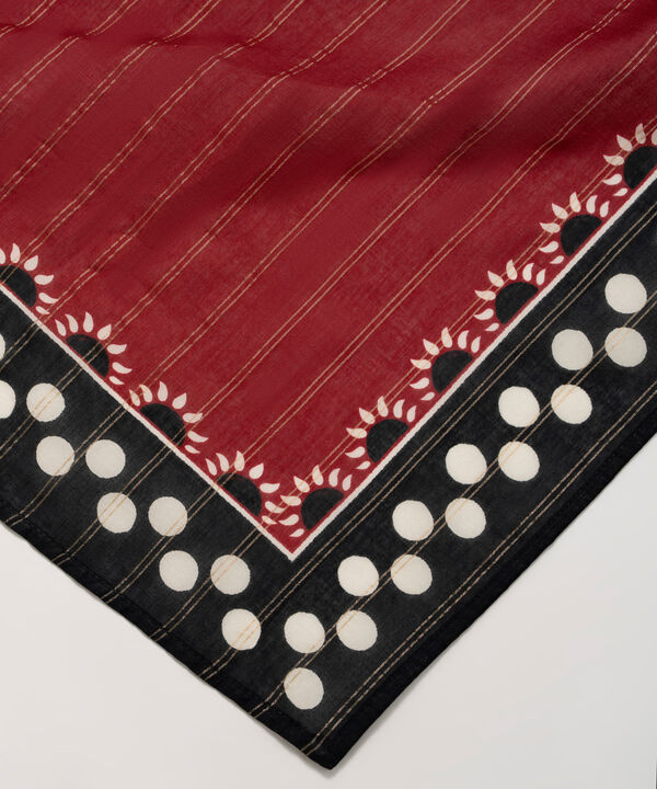 Printed Zari Cotton Dupatta