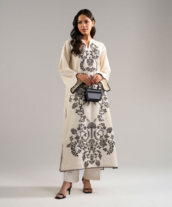 Embroidered Zari Lawn Shirt