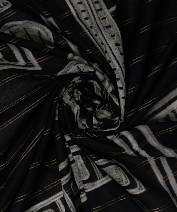 Printed Zari Cotton Dupatta