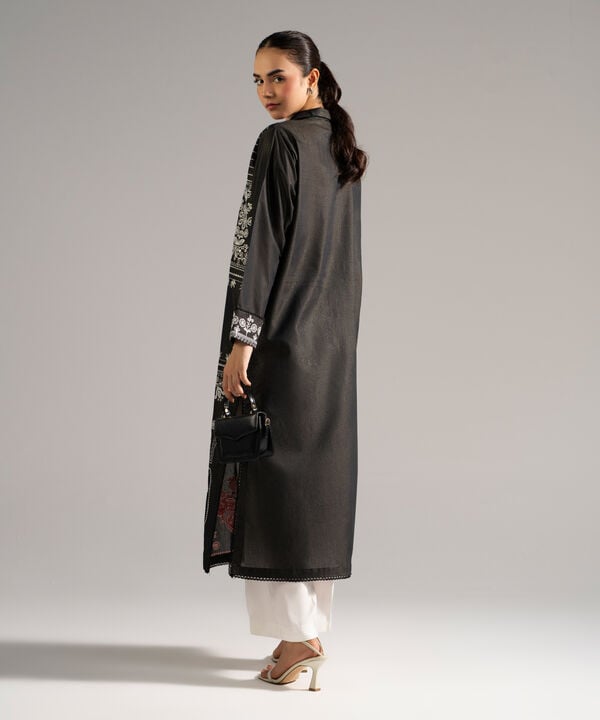 Embroidered Zari Lawn Shirt