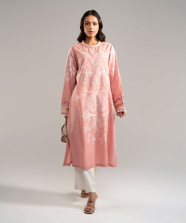 Embroidered Zari Lawn Shirt