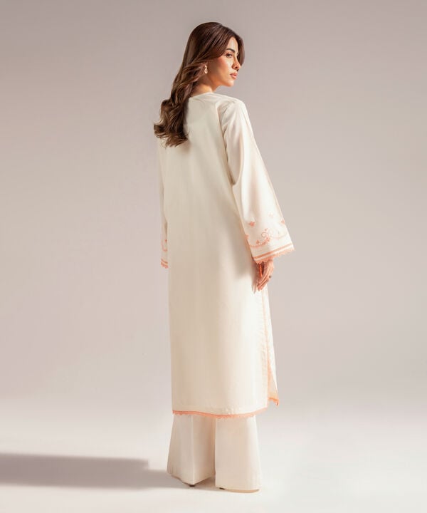 Embroidered Zari Lawn Shirt