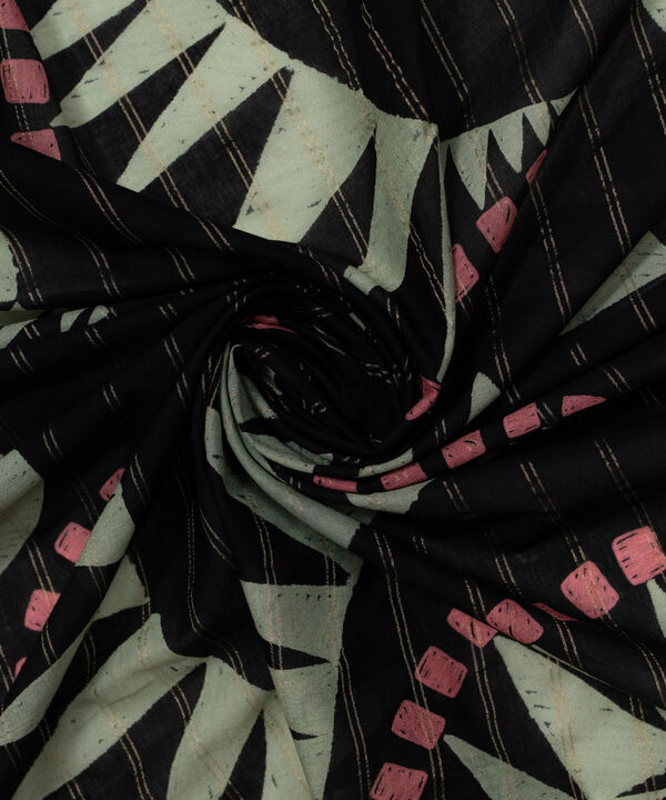 Printed Zari Cotton Dupatta