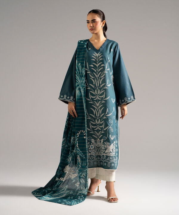 Printed Zari Cotton Dupatta