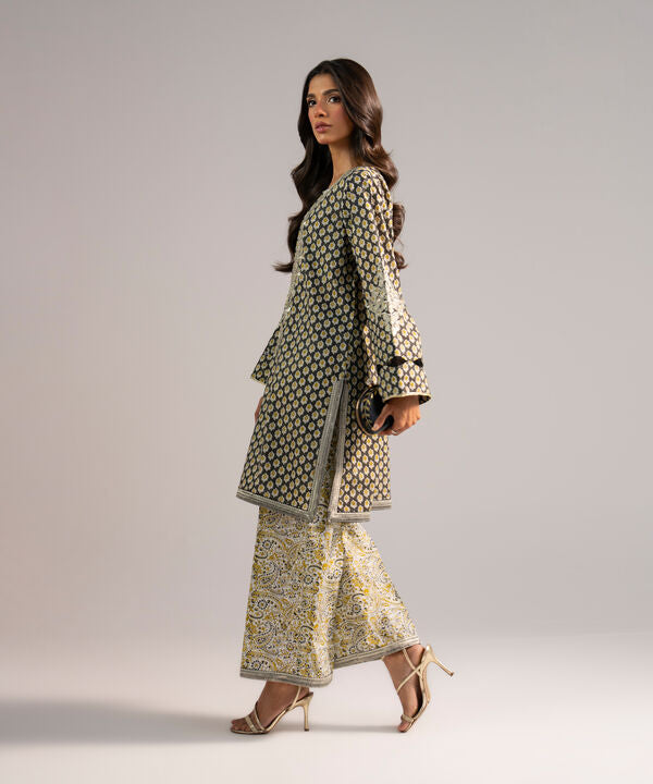 Embroidered Zari Lawn Shirt