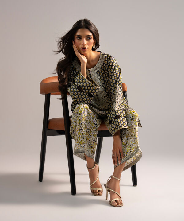 Embroidered Zari Lawn Shirt