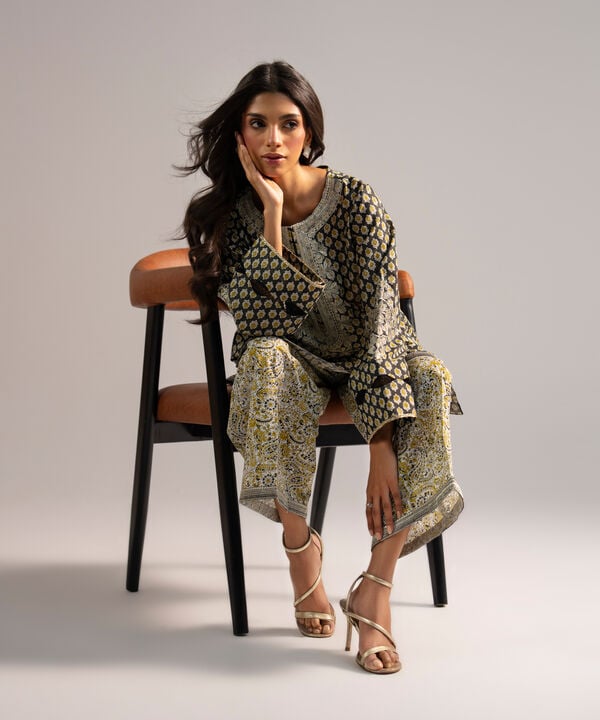Embroidered Zari Lawn Shirt