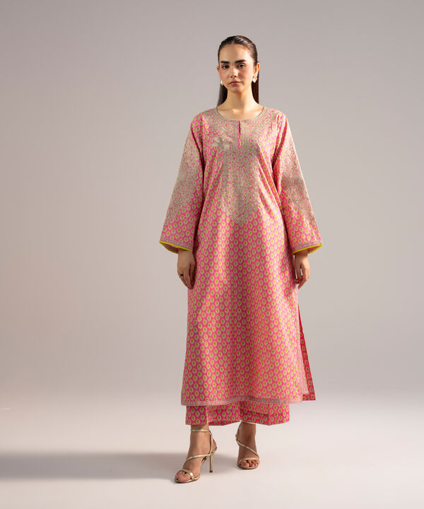 Embroidered Zari Lawn Shirt