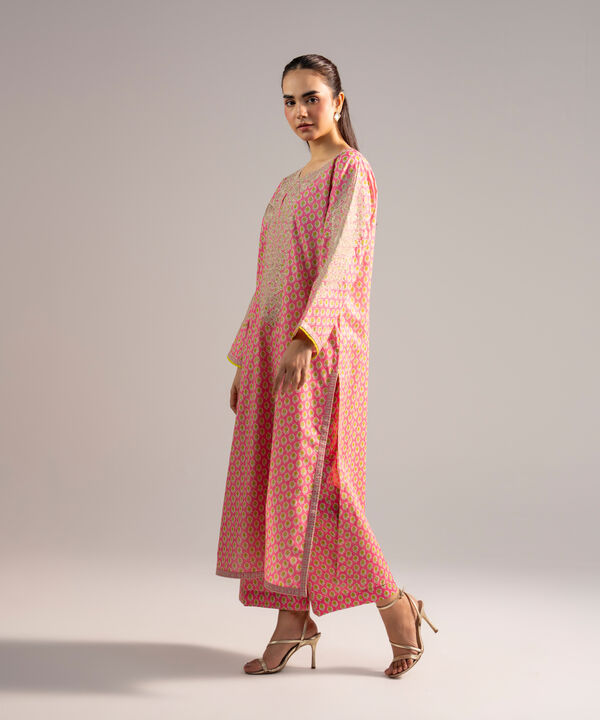 Embroidered Zari Lawn Shirt