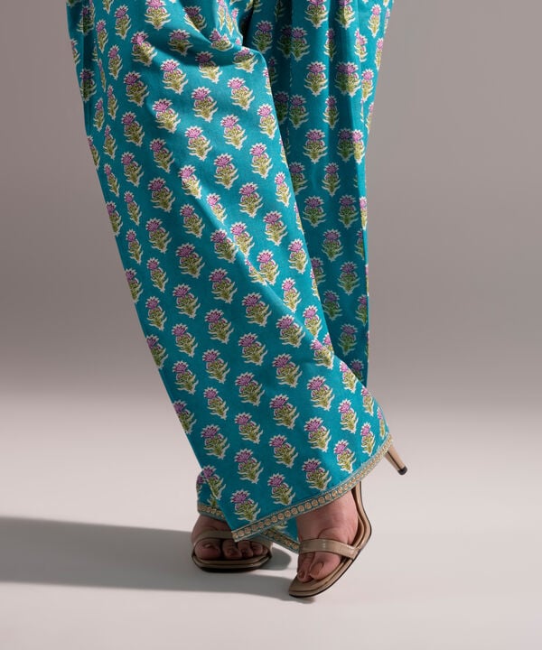 Embroidered Cambric Shalwar