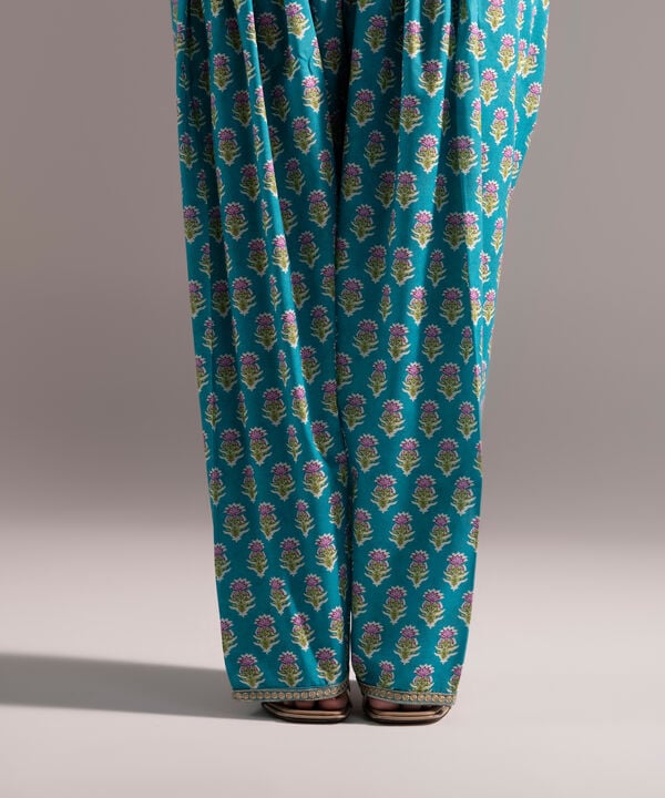 Embroidered Cambric Shalwar