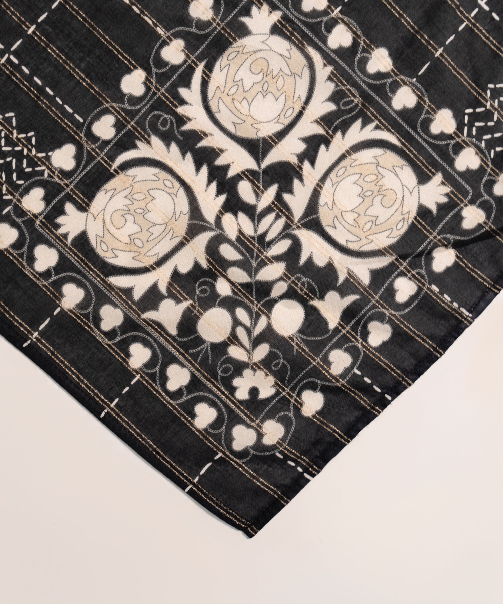 Printed Zari Lawn Dupatta