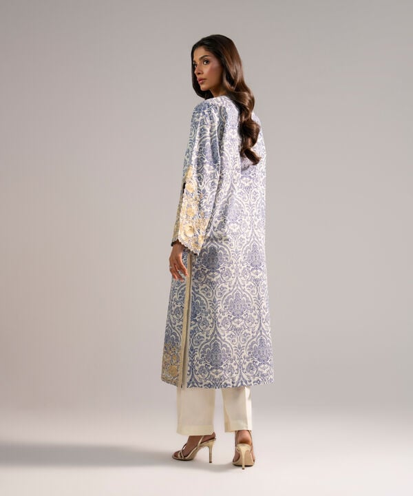 Embroidered Zari Lawn Shirt