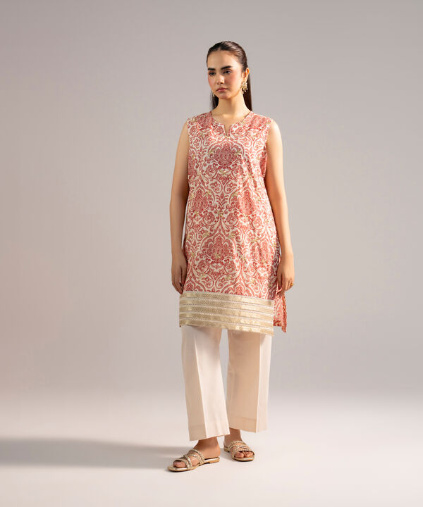 Embroidered Zari Lawn Shirt