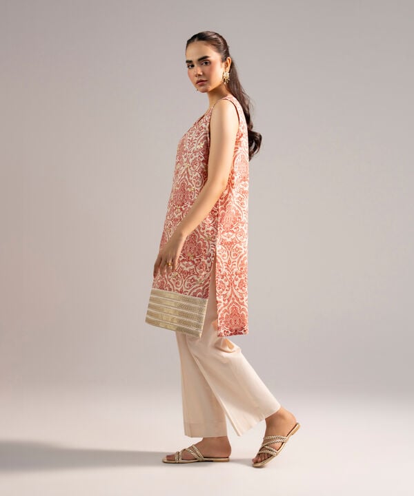 Embroidered Zari Lawn Shirt