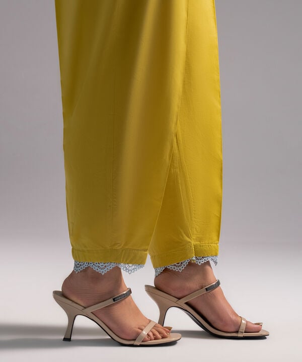 Solid Cambric Straight Pants