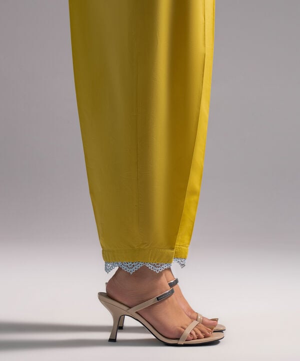 Solid Cambric Straight Pants